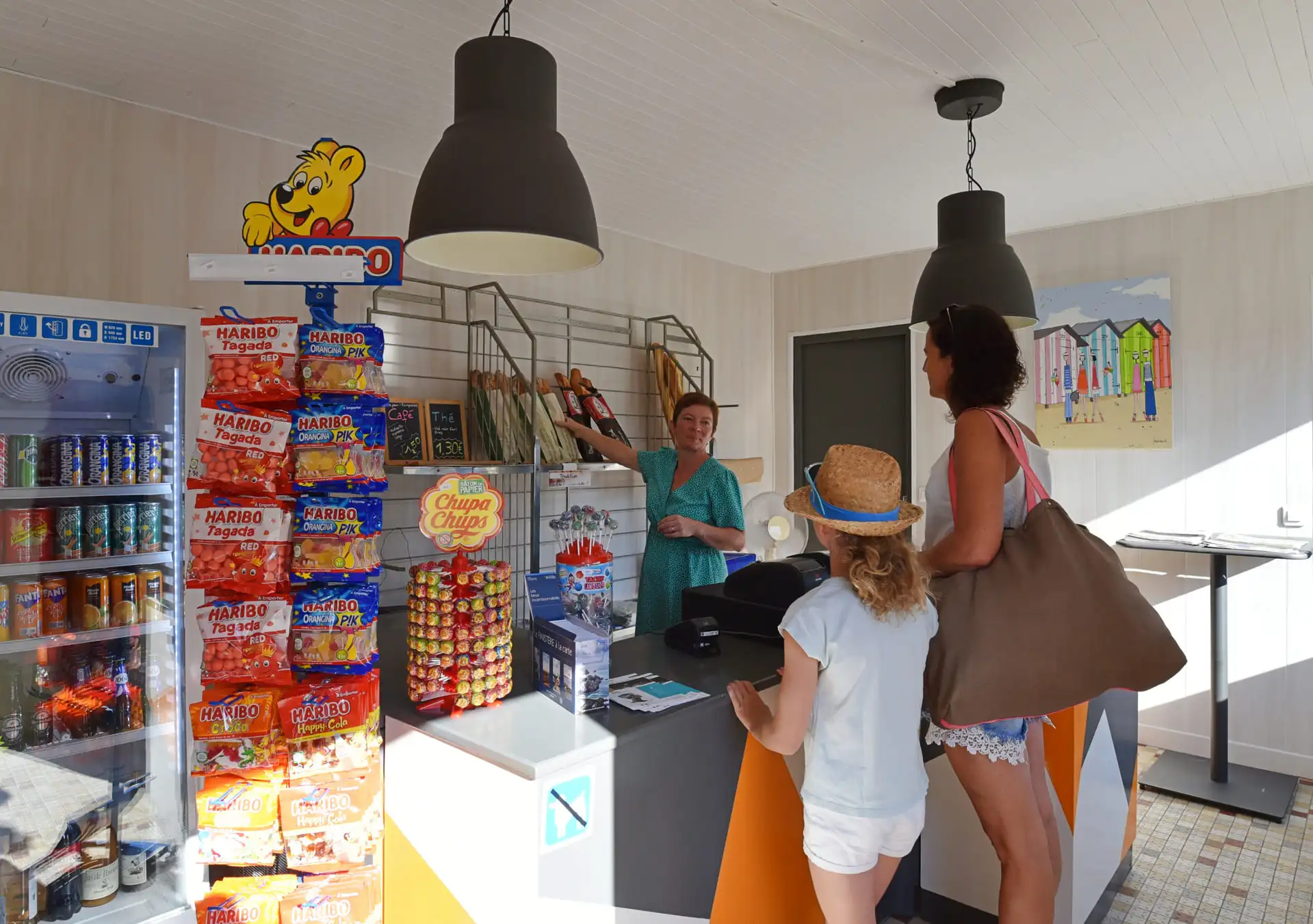 camping avec epicerie a fouestan